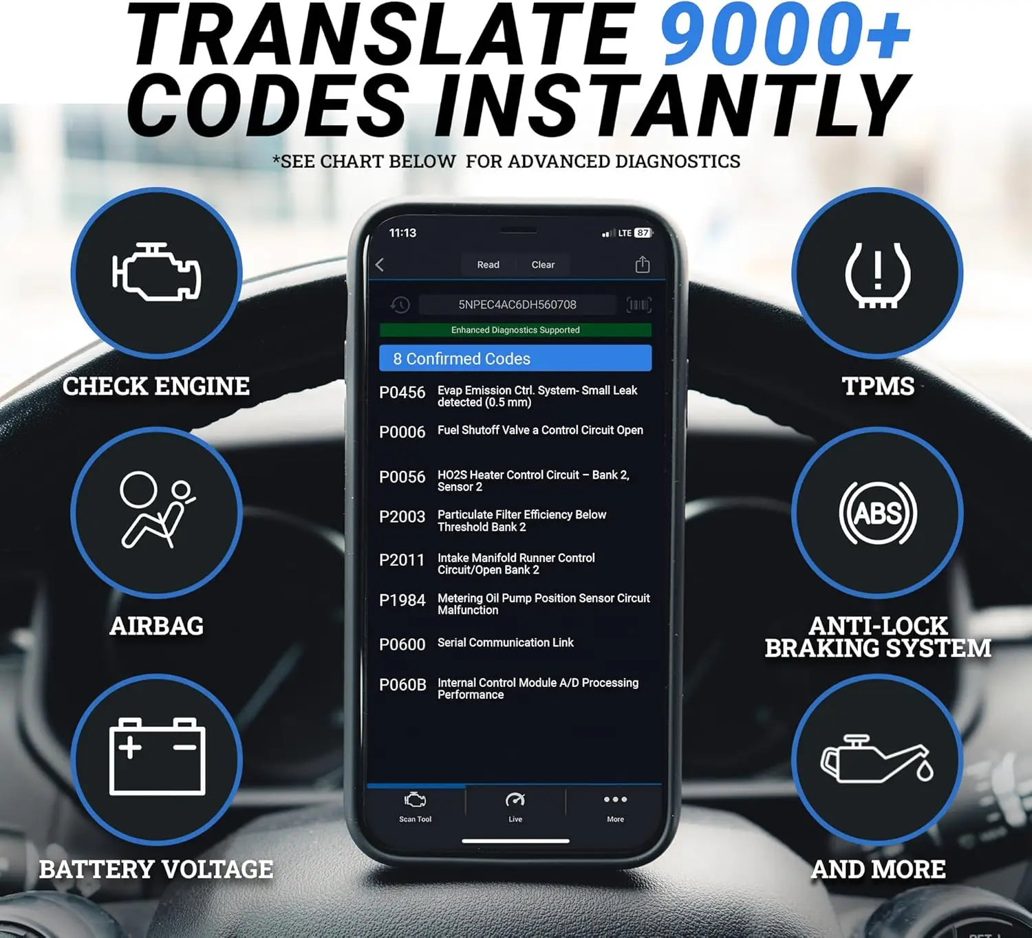 BlueDriver Bluetooth App (iOS & Android)