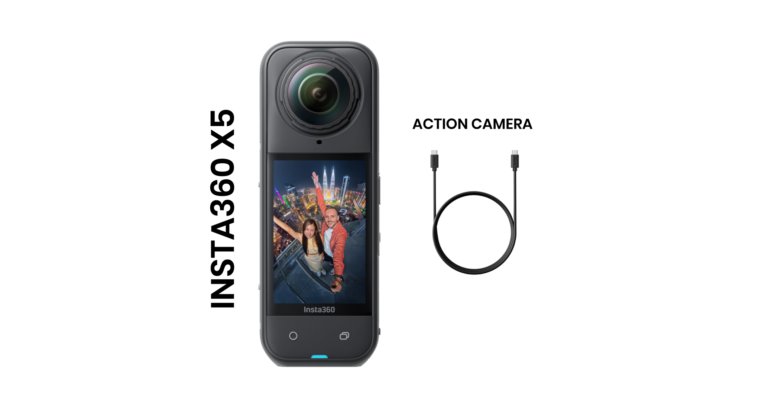 Insta360 X5 waterproof 8K 360 action camera for winter sports