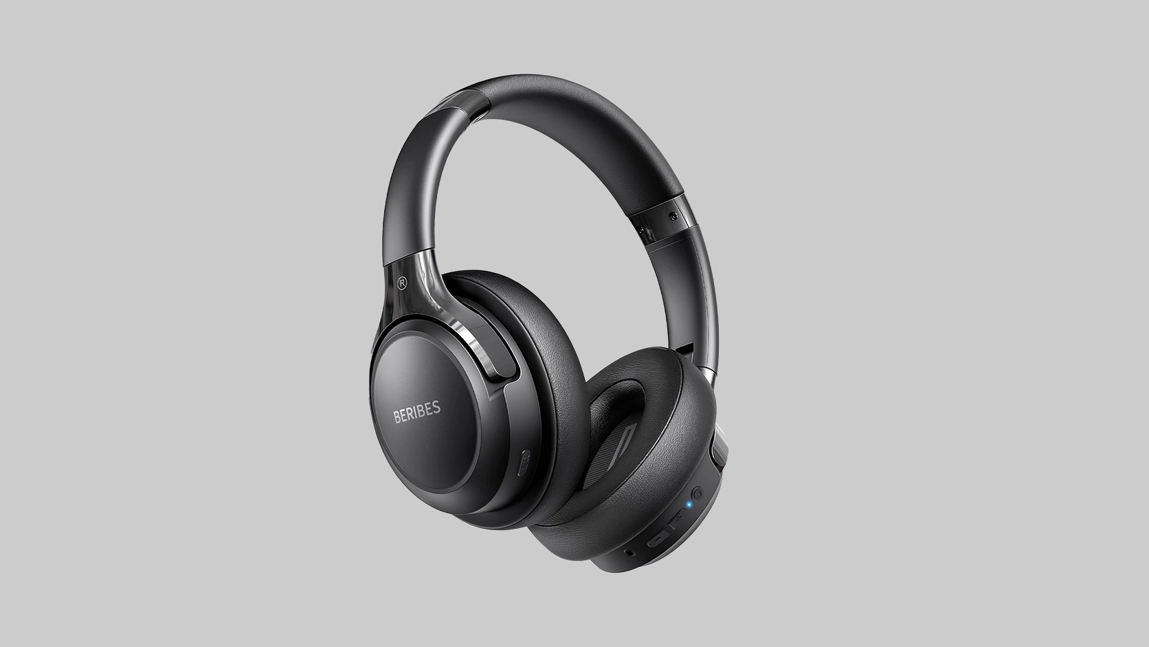 BERIBES Bluetooth over ear headphones with foldable lightweight design