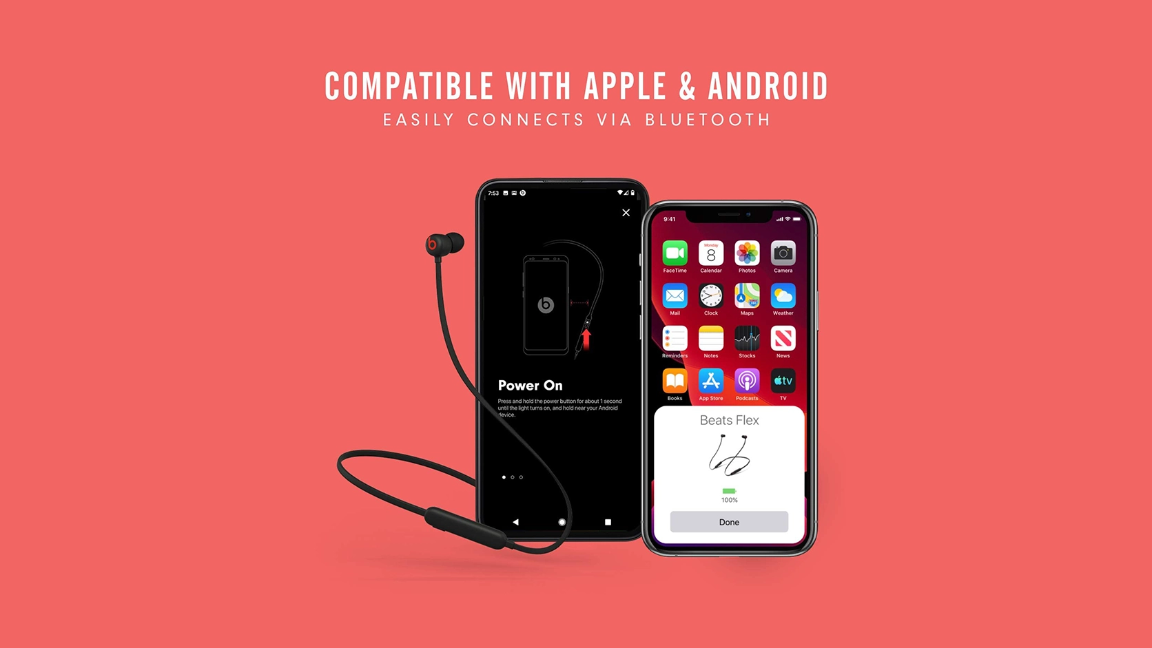Beats Flex wireless earbuds with Apple W1 chip in black